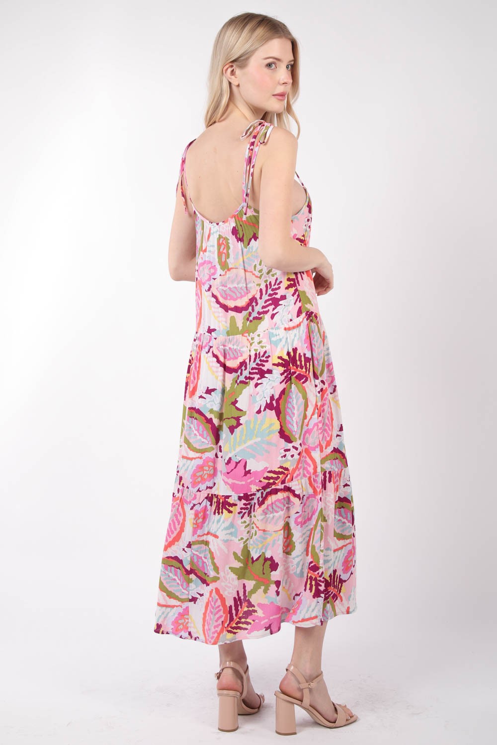 VERY J Tropical Cami Midi Dress
