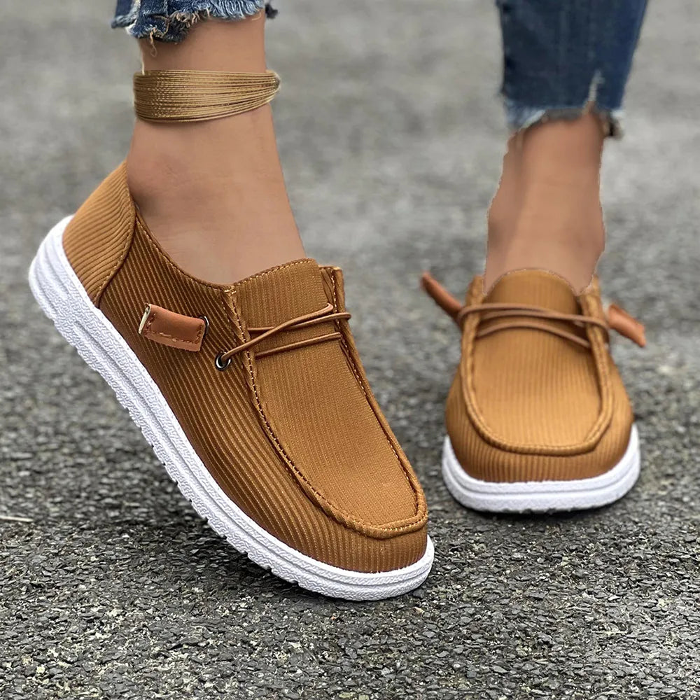 Round Toe Flat Slip-Ons by Trendsi