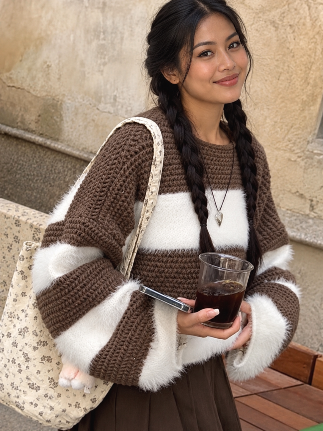 Color Block Dropped Shoulder Sweater by Uneeque Designzz