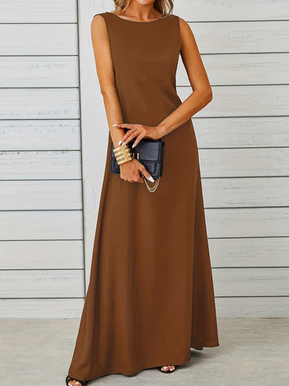 Sleeveless Flowy Maxi Dress – Uneeque Designzz
