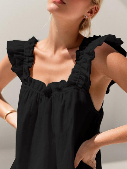 Ruffle Trim Top and Shorts Set – Uneeque Designzz