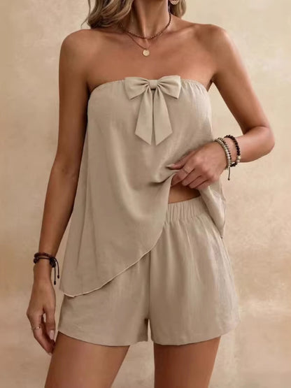 Bowknot Tube Top & Shorts Set – Uneeque Designzz