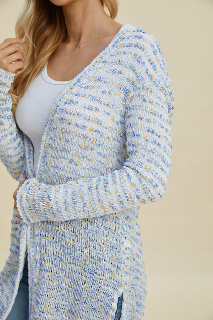 Double Take Full Size Open-Front Longline Cardigan – Uneeque Designzz