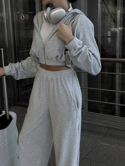 Zip-Up Hoodie and Pocketed Pants Set – Uneeque Designzz