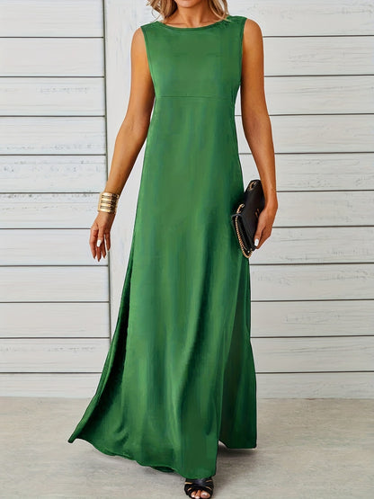 Sleeveless Flowy Maxi Dress – Uneeque Designzz