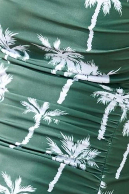 Printed Square Neck Wide Strap One-Piece Swimwear – Uneeque Designzz