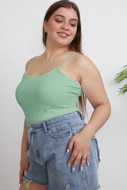 Basic Bae Full Size Round Neck Slim Camisole Plus Size Top – Uneeque Designzz