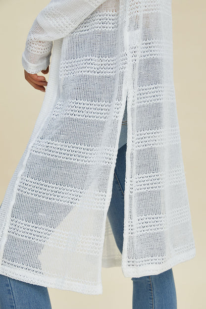 Double Take Full Size Open-Front Longline Cardigan – Uneeque Designzz