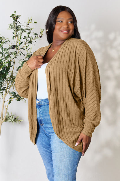 Basic Bae Full Size Ribbed Cocoon Cardigan – Uneeque Designzz