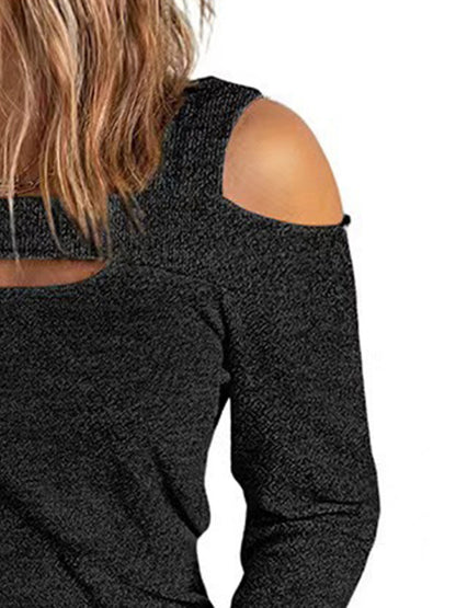 Full Size Cutout Cold Shoulder Blouse – Uneeque Designzz
