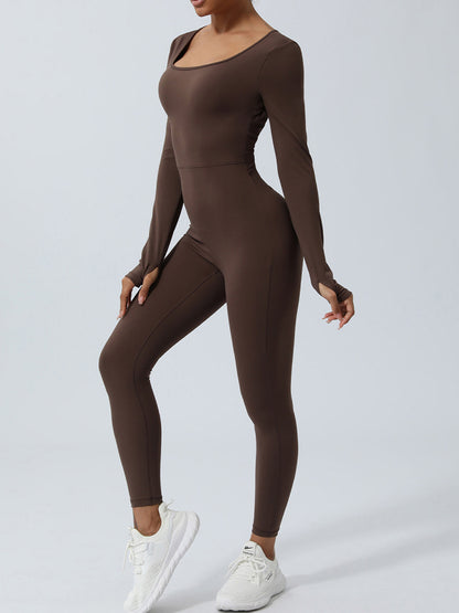 Twisted Backless Long Sleeve Jumpsuit – Uneeque Designzz