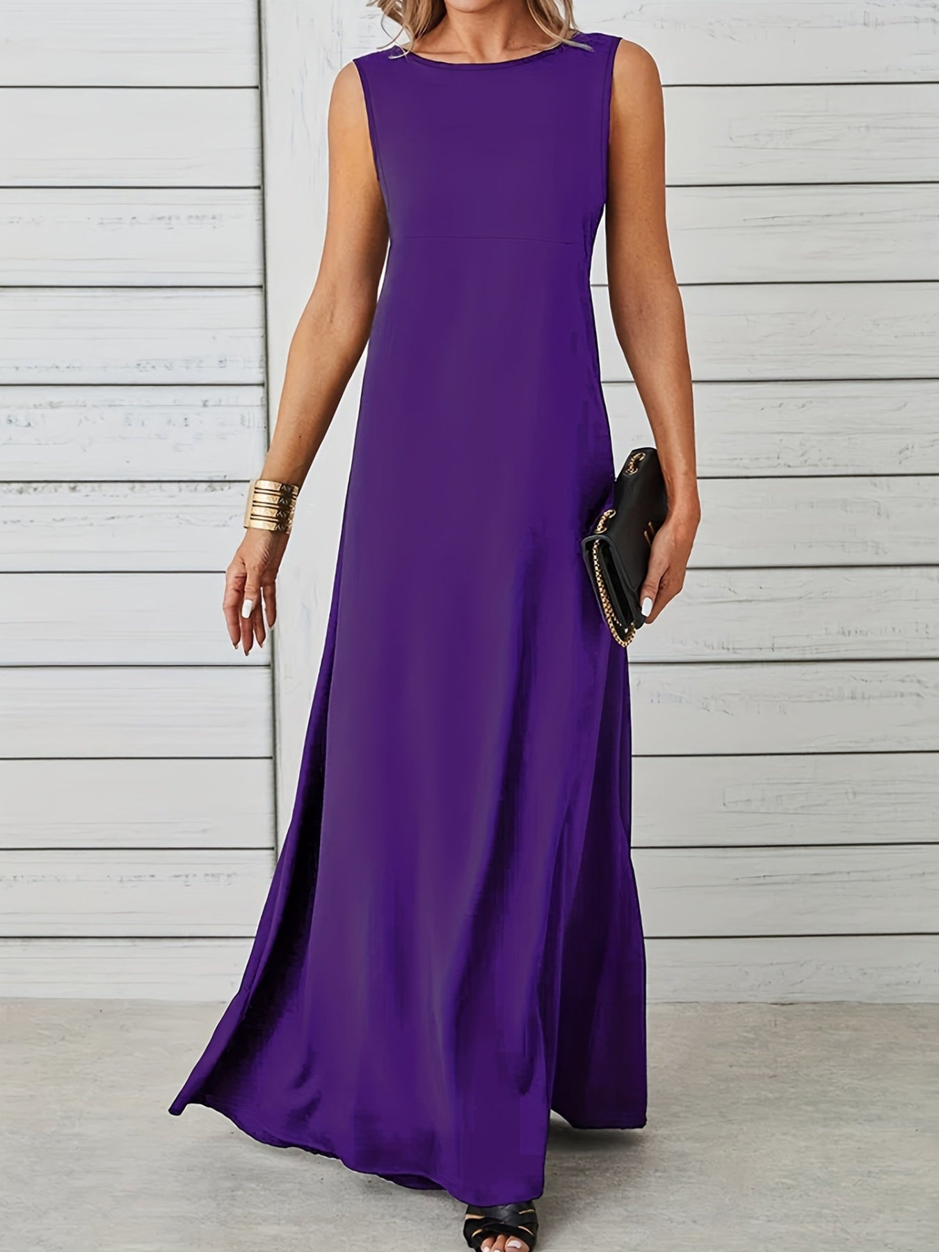Sleeveless Flowy Maxi Dress by Trendsi