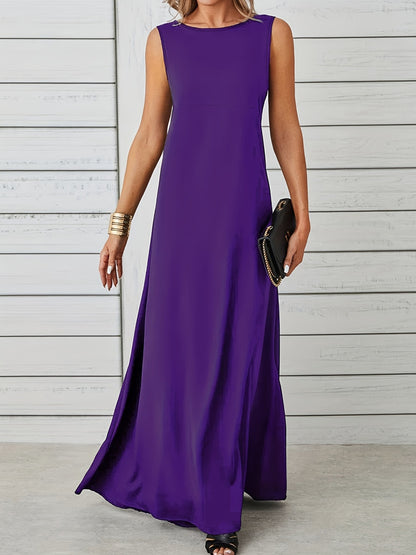 Sleeveless Flowy Maxi Dress – Uneeque Designzz
