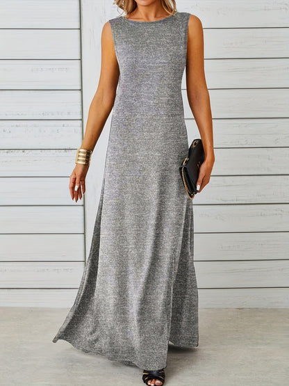 Sleeveless Flowy Maxi Dress – Uneeque Designzz