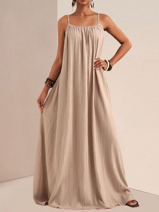 Spaghetti Strap Flowy Maxi Dress by Uneeque Designzz