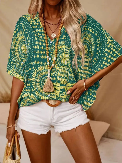 V-Neck Half Sleeve Top – Uneeque Designzz