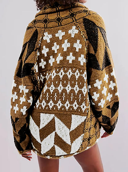 Long Sleeve Collared Button Front Cardigan One Size – Uneeque Designzz
