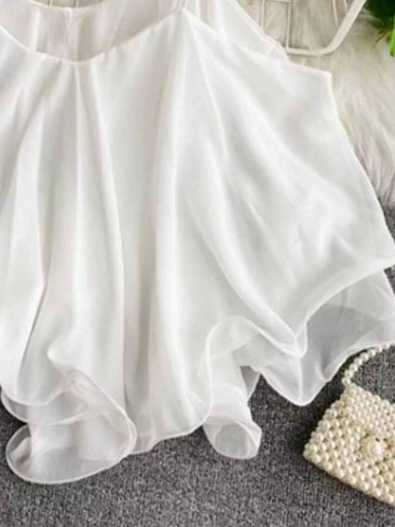 Ruffled Flowy Cami by Trendsi