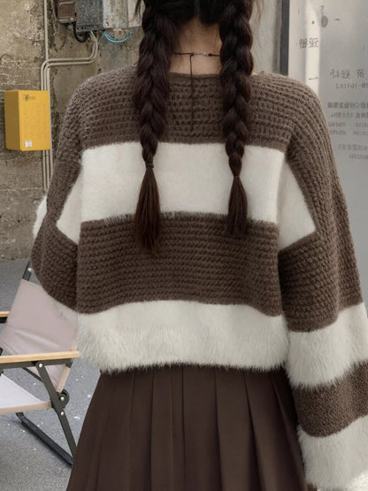Color Block Dropped Shoulder Sweater – Uneeque Designzz