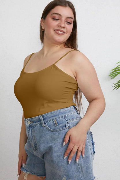 Basic Bae Full Size Round Neck Slim Camisole Plus Size Top – Uneeque Designzz