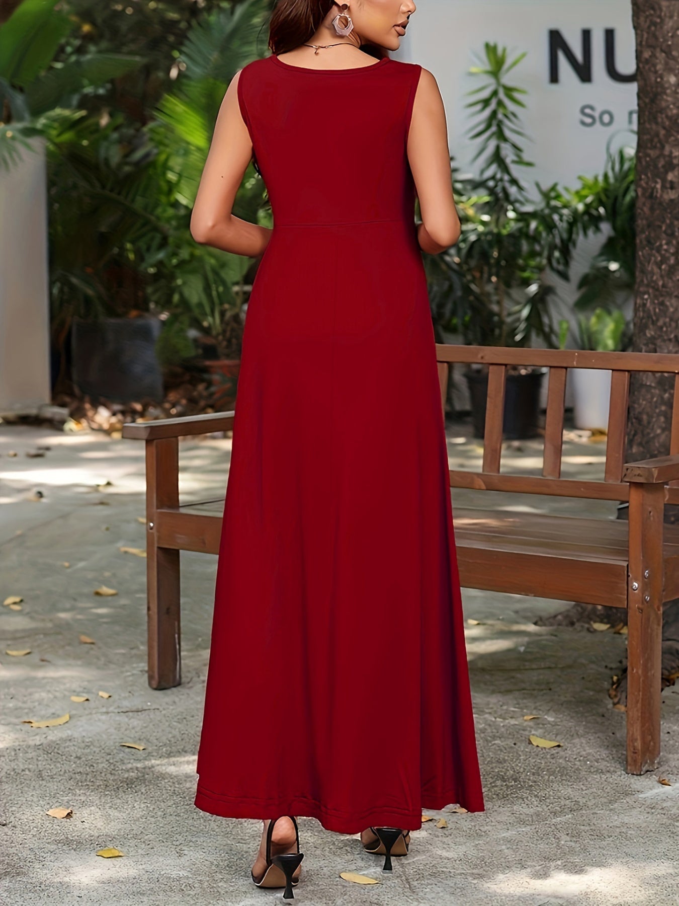 Sleeveless Flowy Maxi Dress by Trendsi