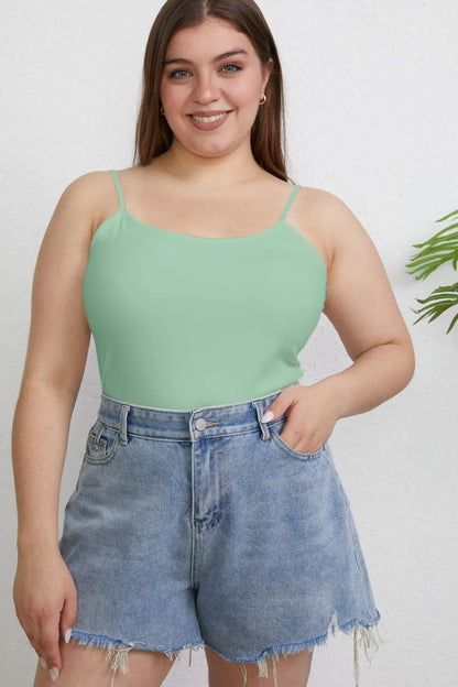 Basic Bae Full Size Round Neck Slim Camisole Plus Size Top – Uneeque Designzz