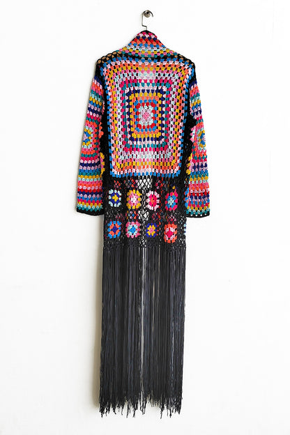 Fringe Tied Long Sleeve Cardigan – Uneeque Designzz