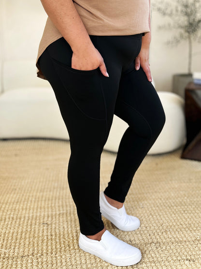 Wide Waistband Sports Leggings – Uneeque Designzz