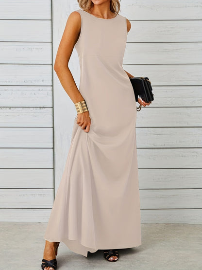 Sleeveless Flowy Maxi Dress – Uneeque Designzz