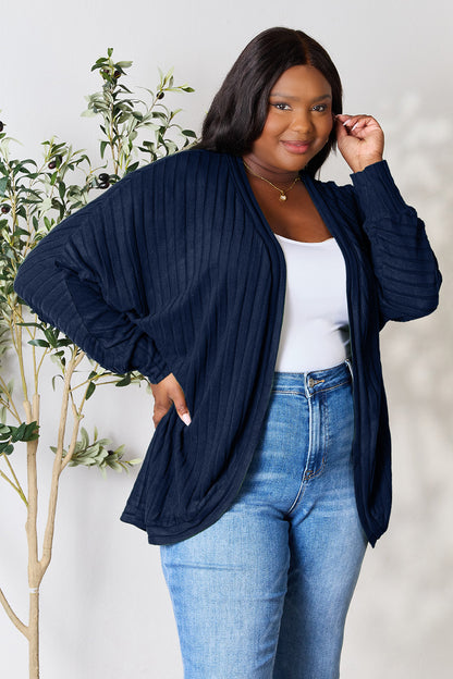 Basic Bae Full Size Ribbed Cocoon Cardigan – Uneeque Designzz