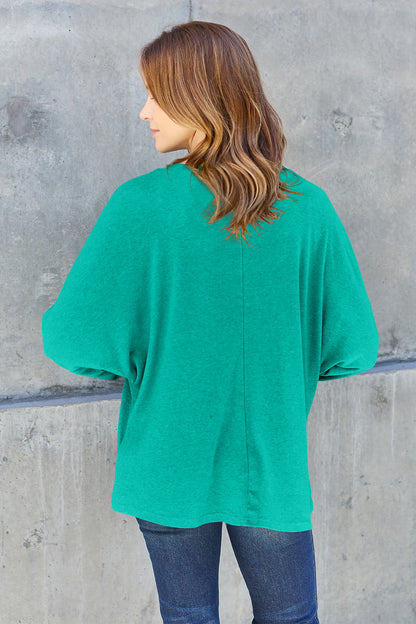 Double Take Full Size Round Neck Long Sleeve T-Shirt – Uneeque Designzz