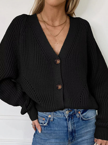 Full Size Chunky Knit Button-Down Cardigan Plus Size – Uneeque Designzz