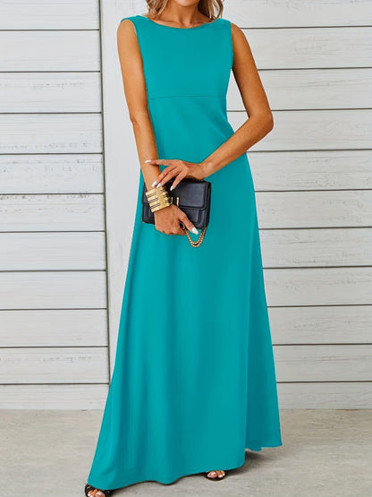 Sleeveless Flowy Maxi Dress – Uneeque Designzz