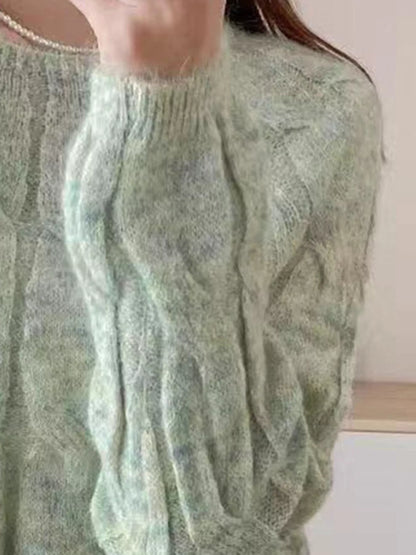 Cable-Knit Round Neck Sweater – Uneeque Designzz