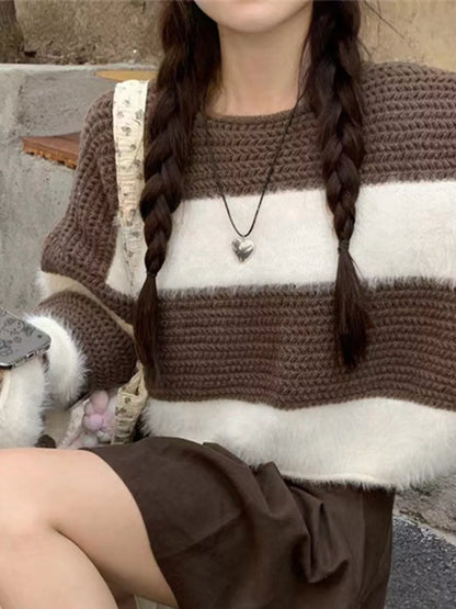 Color Block Dropped Shoulder Sweater – Uneeque Designzz