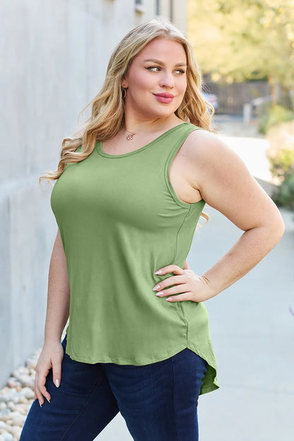 Basic Bae Bamboo Full Size Round Neck Tank – Uneeque Designzz
