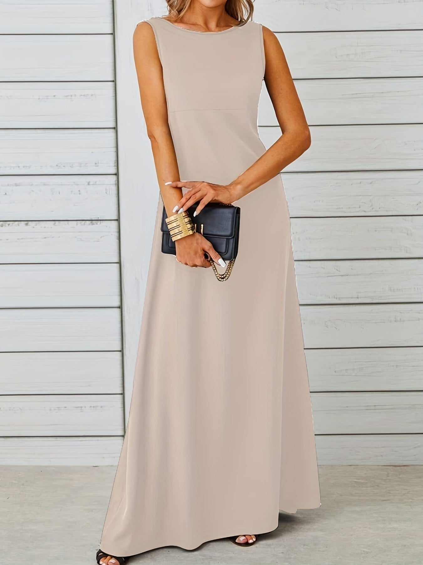 Sleeveless Flowy Maxi Dress by Trendsi