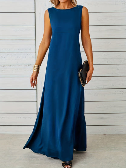 Sleeveless Flowy Maxi Dress – Uneeque Designzz