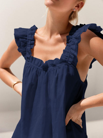 Ruffle Trim Top and Shorts Set – Uneeque Designzz