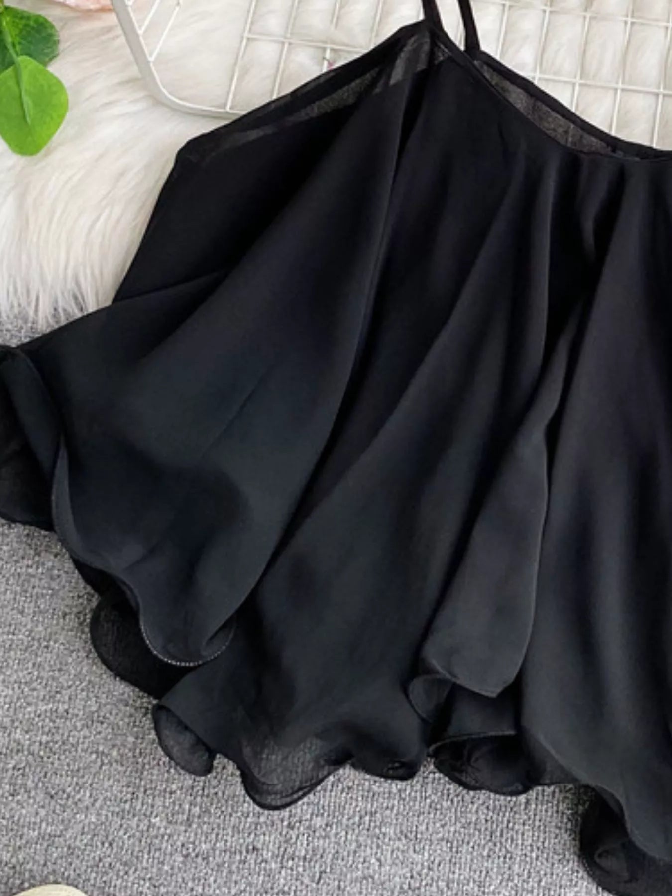 Ruffled Flowy Cami by Trendsi