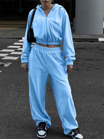 Zip-Up Hoodie and Pocketed Pants Set – Uneeque Designzz