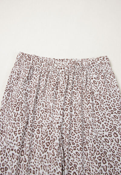 Leopard Button-Down Long Sleeve Top and Pants Lounge Set – Uneeque Designzz