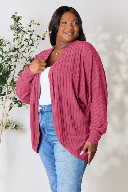 Basic Bae Full Size Ribbed Cocoon Cardigan – Uneeque Designzz