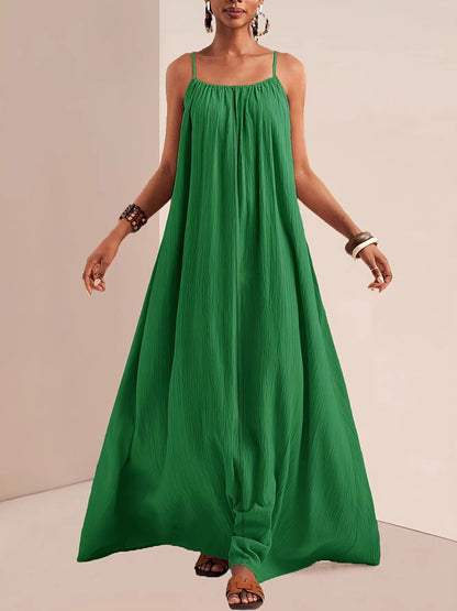 Spaghetti Strap Flowy Maxi Dress – Uneeque Designzz