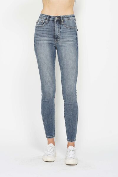 Judy Blue Full Size Tummy Control Contrast Wash Skinny Jeans – Uneeque Designzz