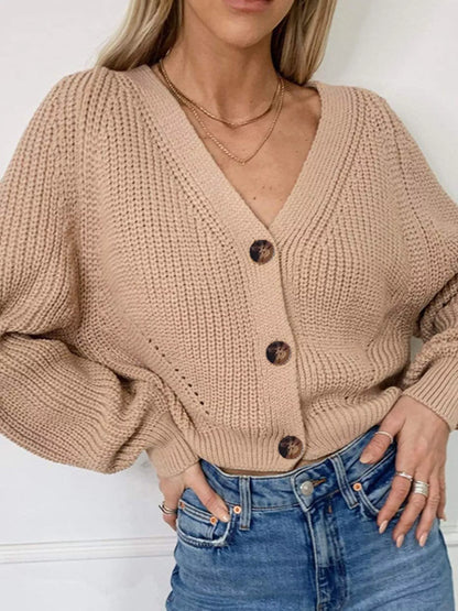 Full Size Chunky Knit Button-Down Cardigan Plus Size – Uneeque Designzz