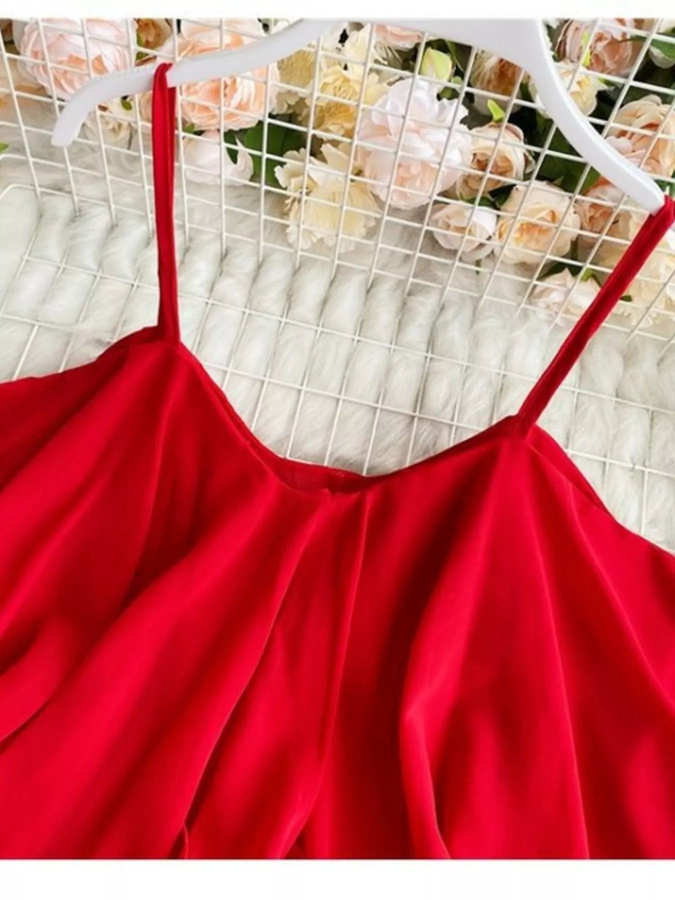 Ruffled Flowy Cami by Trendsi
