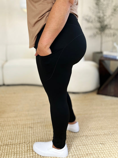 Wide Waistband Sports Leggings – Uneeque Designzz