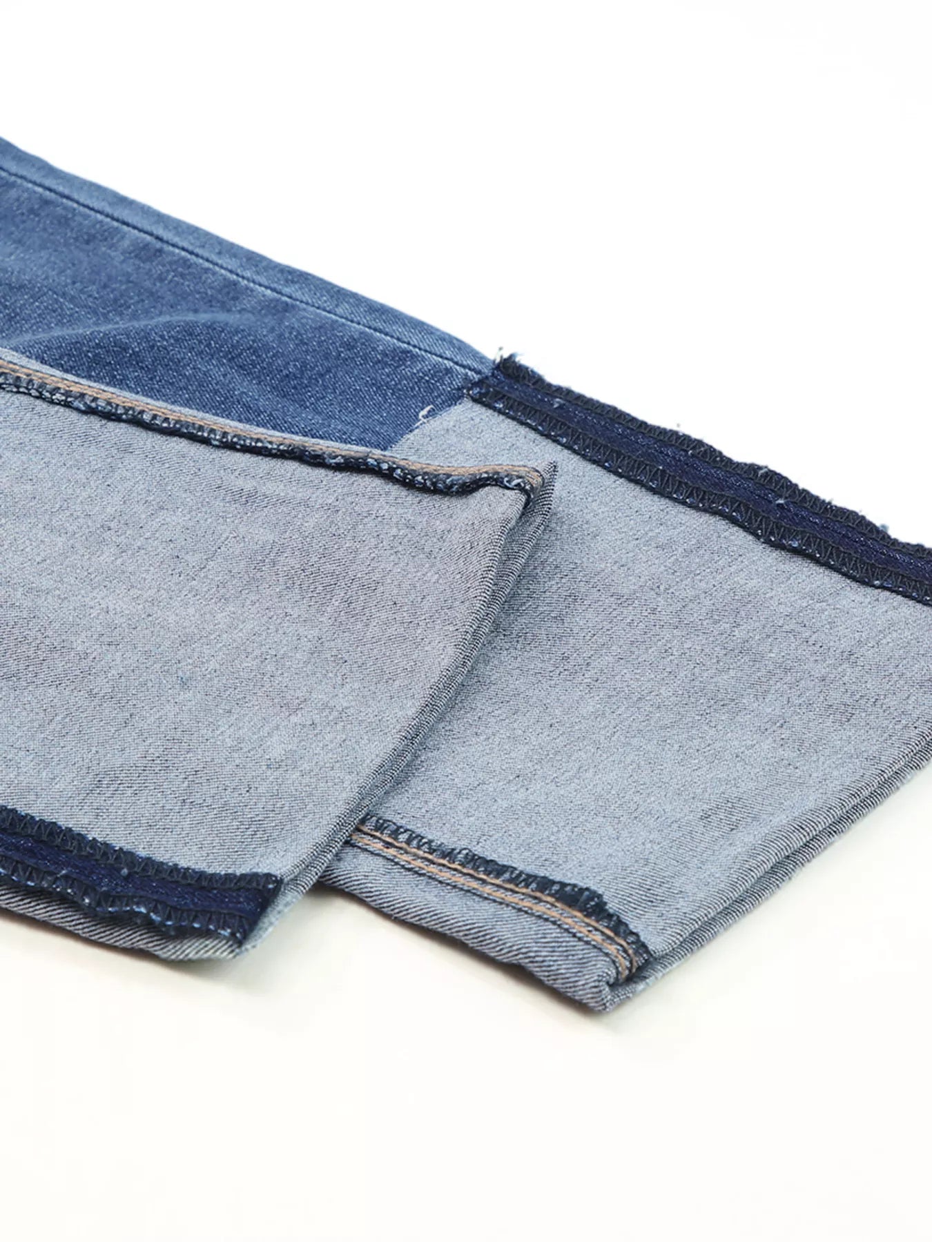 High Waist Distressed Straight Leg Jeans by Trendsi