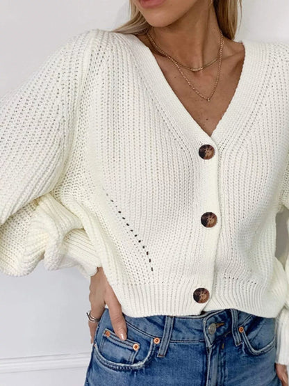 Full Size Chunky Knit Button-Down Cardigan Plus Size – Uneeque Designzz
